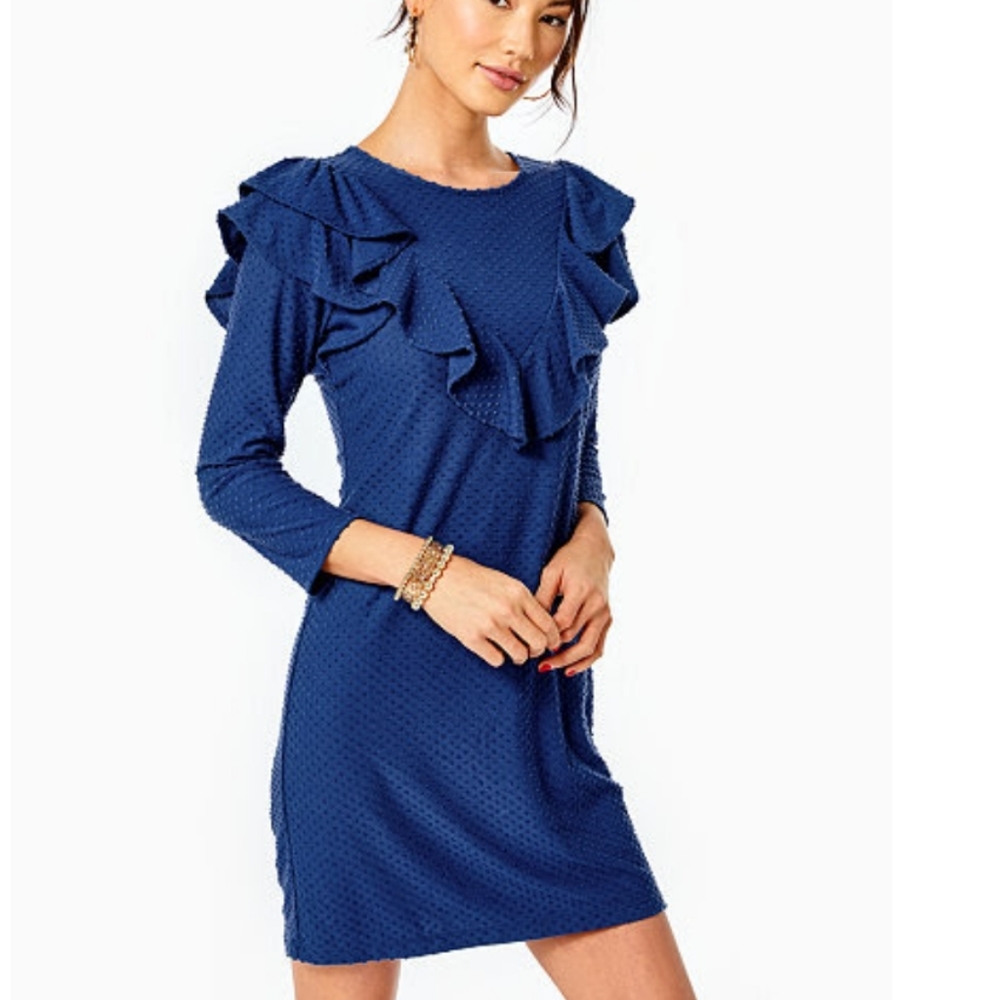 NEW Lilly Pulitzer sz S Pheby Ruffle Dress